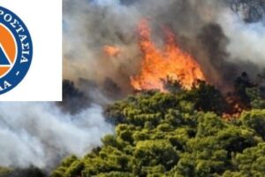 πυρκαγιά σε δάσος_σήμα πολιτικής προστασίας