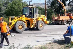 παρέμβαση σε αποκατάσταση δρόμου