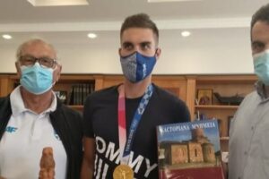 επίσκεψη Χρυσού Ολυμπιονίκη Στέφανου Ντούσκου