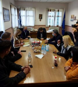 επίσκεψη υφυπουργού πολιτισμού, Νικόλα Γιατρομανωλάκη