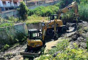 Εργασίες καθαρισμού και διευθέτησης ρεμάτων στη Διποταμία