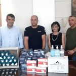 Μάσκες, Γάντια και Αντισηπτικά από την Π.Ε. Καστοριάς στην Αστυνομική Διεύθυνση Καστοριάς.