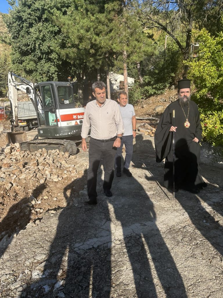 Αυτοψία του Αντιπεριφερειάρχη Δ. Σαββόπουλου στις εργασίες αναβάθμισης του Γηροκομείου Καστοριάς