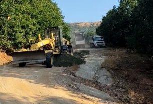 Βελτιώσεις στον δρόμο Μοναστήρι Αγίων Αναργύρων-Πολυκέρασο
