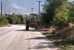 Κοπή χόρτων στον δρόμο Μανιάκι – Άργος Ορεστικό