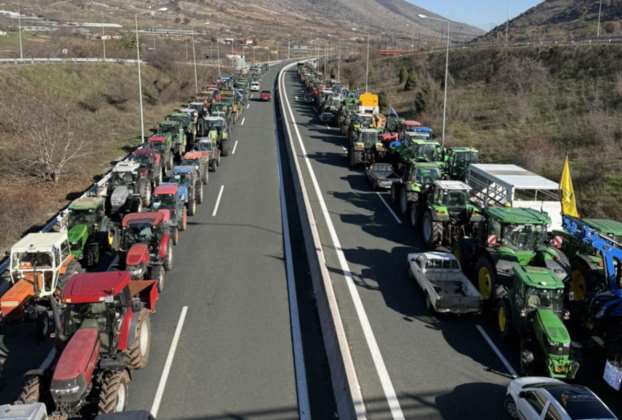 Μπλόκο των Αγροτών στη Σιάτιστα