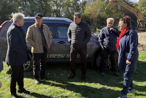Αυτοψία του Περιφερειάρχη Γιώργου Αμανατίδη στις εργασίες καθαρισμού και συντήρησης ρεμάτων